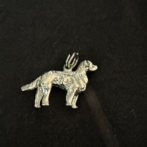 925 Sterling Silver dog charm